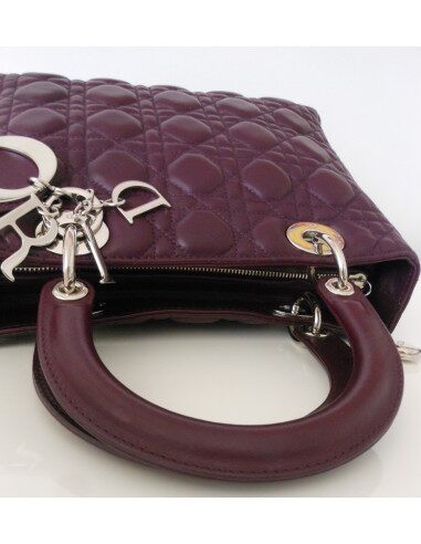 SAC LADY DIOR VIOLET - MOYEN MODELE