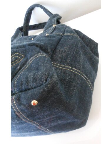 SAC CHANEL EN JEAN BLEU FONCE