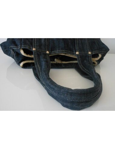 SAC CHANEL EN JEAN BLEU FONCE