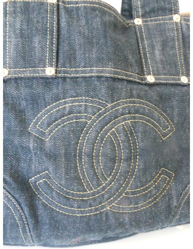 SAC CHANEL EN JEAN BLEU FONCE