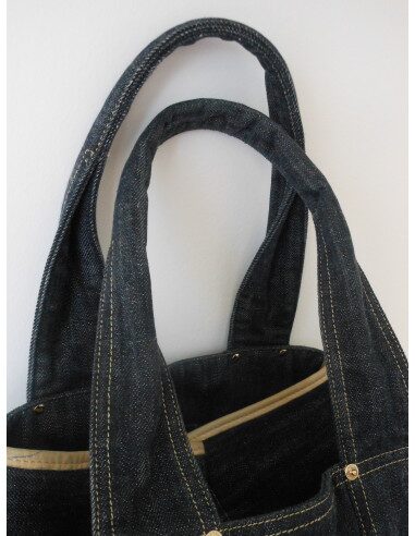 SAC CHANEL EN JEAN BLEU FONCE