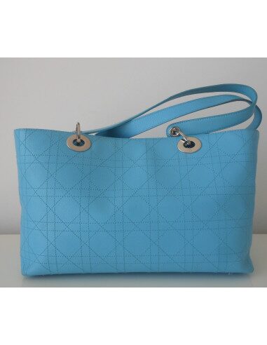 SAC LADY DIOR SHOPPING TURQUOISE