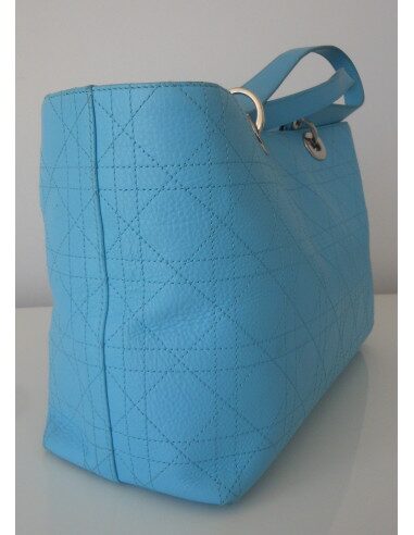 SAC LADY DIOR SHOPPING TURQUOISE