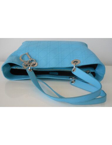 SAC LADY DIOR SHOPPING TURQUOISE