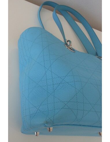 SAC LADY DIOR SHOPPING TURQUOISE