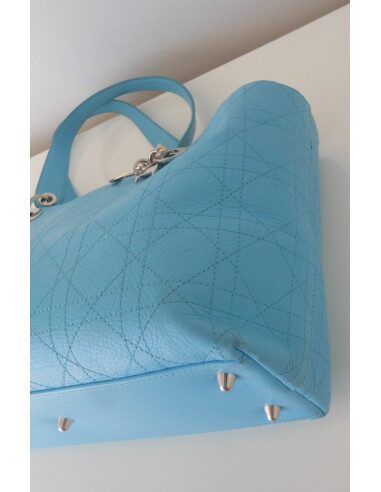 SAC LADY DIOR SHOPPING TURQUOISE