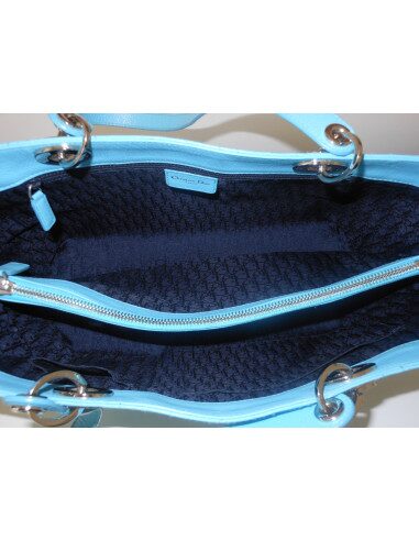SAC LADY DIOR SHOPPING TURQUOISE