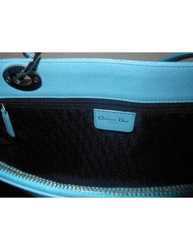 SAC LADY DIOR SHOPPING TURQUOISE