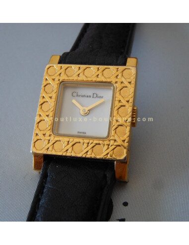 MONTRE DIOR LA PARISIENNE  EN PLAQUE OR