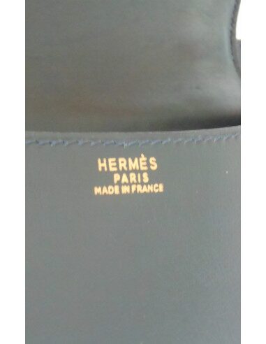 SAC HERMES CONSTANCE BLEU MARINE