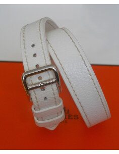 MONTRE HERMES CAPE COD DOUBLE TOUR BLANC  2