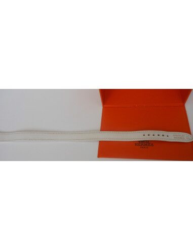 MONTRE HERMES CAPE COD DOUBLE TOUR BLANC 