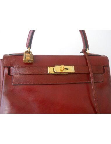 SAC HERMES KELLY 28 BORDEAUX