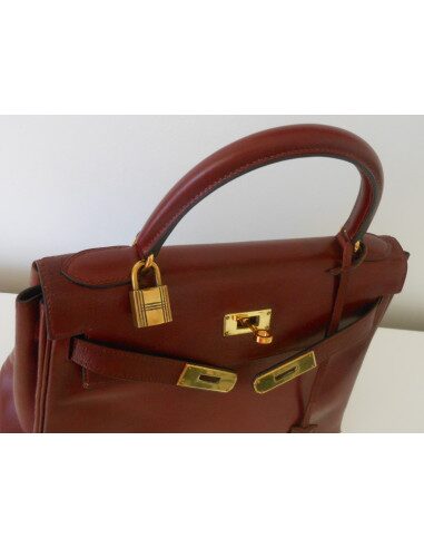 SAC HERMES KELLY 28 BORDEAUX