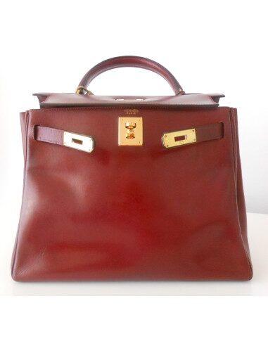 SAC HERMES KELLY 28 BORDEAUX