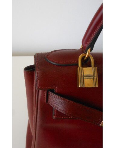 SAC HERMES KELLY 28 BORDEAUX