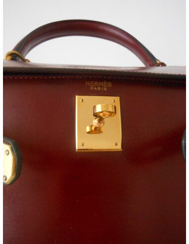 SAC HERMES KELLY 28 BORDEAUX