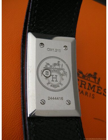 MONTRE HERMES CHERCHE MIDI BRACELET NOIR