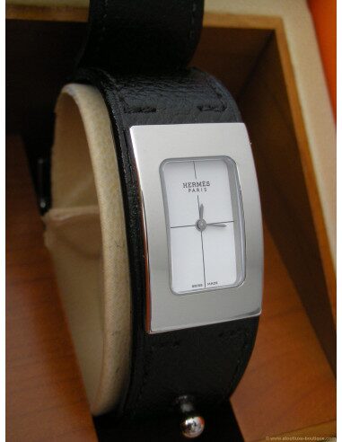 MONTRE HERMES CHERCHE MIDI BRACELET NOIR