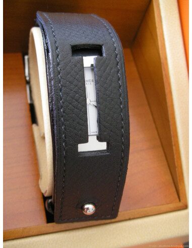 MONTRE HERMES CHERCHE MIDI BRACELET NOIR