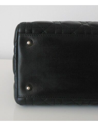 SAC LADY DIOR MOYEN MODELE NOIR