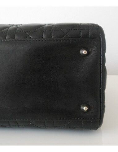 SAC LADY DIOR MOYEN MODELE NOIR