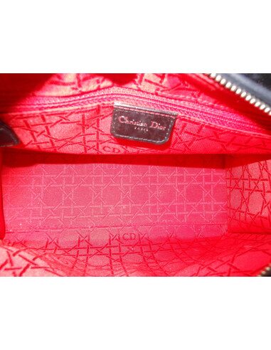SAC LADY DIOR MOYEN MODELE NOIR