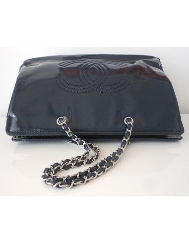 SAC CABAS CHANEL XXL BLEU FONCE