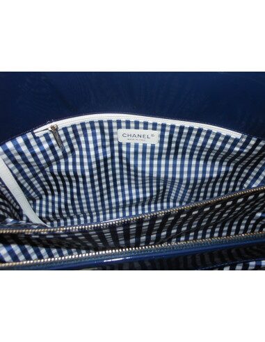 SAC CABAS CHANEL XXL BLEU FONCE