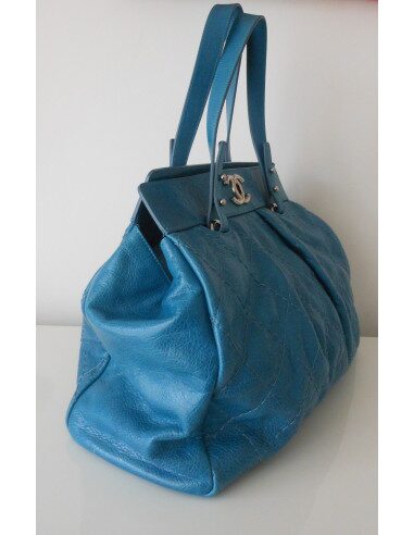 SAC CABAS CHANEL XXL BLEU 