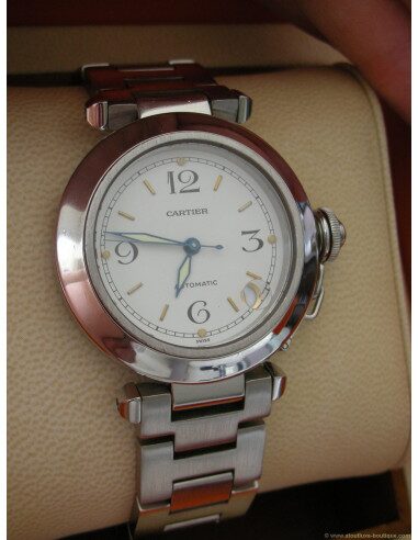 MONTRE PASHA C DE CARTIER ACIER