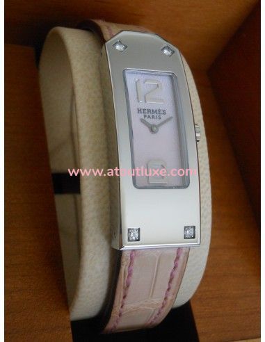 MONTRE HERMES KELLY 2 - 4 DIAMANTS 