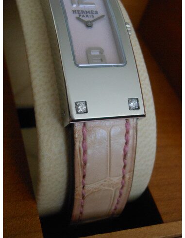 MONTRE HERMES KELLY 2 - 4 DIAMANTS 