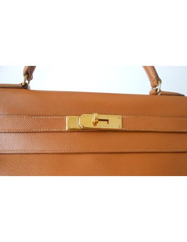 SAC HERMES KELLY COURCHEVEL GOLD