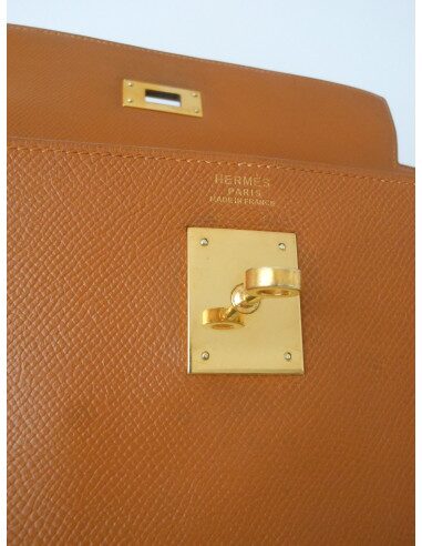 SAC HERMES KELLY COURCHEVEL GOLD
