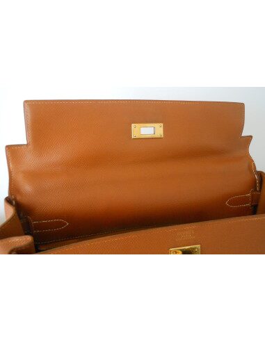 SAC HERMES KELLY COURCHEVEL GOLD