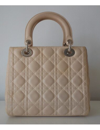 SAC LADY DIOR MEDIUM BEIGE