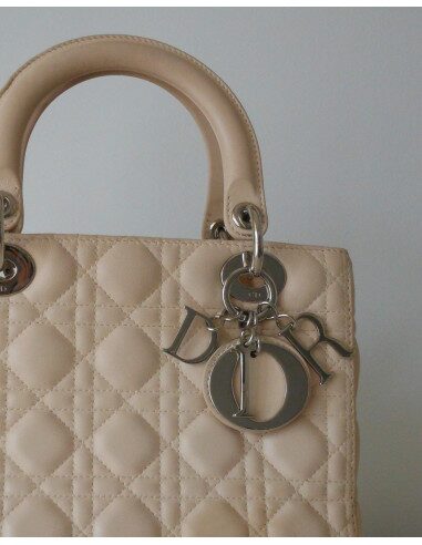 SAC LADY DIOR MEDIUM BEIGE