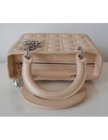 SAC LADY DIOR MEDIUM BEIGE