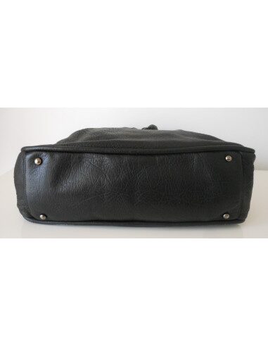 SAC CHANEL SHOPPING CUIR NOIR