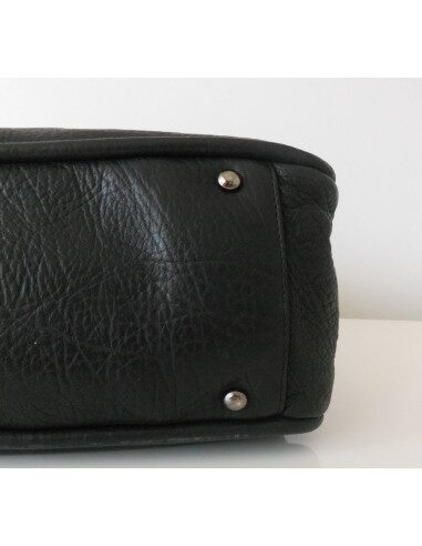 SAC CHANEL SHOPPING CUIR NOIR