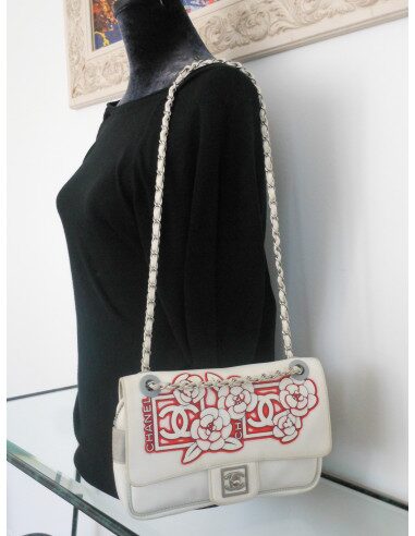 SAC CHANEL TIMELESS BLANC 