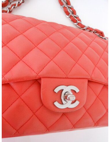SAC CHANEL CLASSIQUE CORAIL  