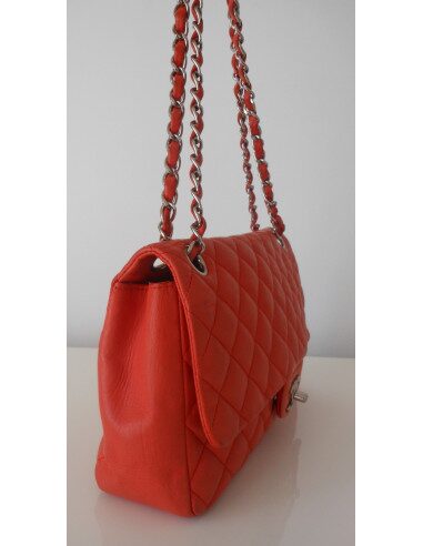 SAC CHANEL CLASSIQUE CORAIL  