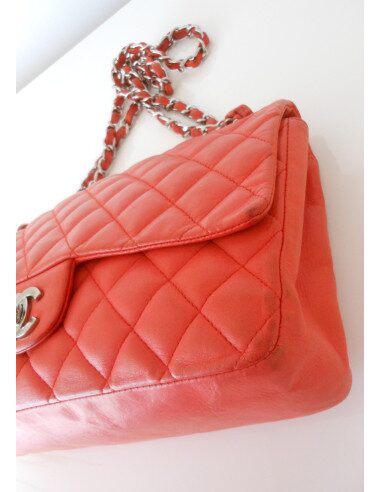 SAC CHANEL CLASSIQUE CORAIL  