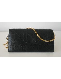 POCHETTE PORTE-FEUILLE LADY DIOR NOIR