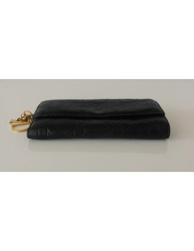 POCHETTE PORTE-FEUILLE LADY DIOR NOIR