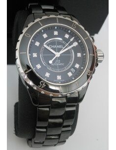 MONTRE CHANEL J12 38mm INDEX DIAMANTS 