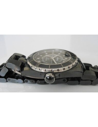 MONTRE CHANEL J12 38mm INDEX DIAMANTS 