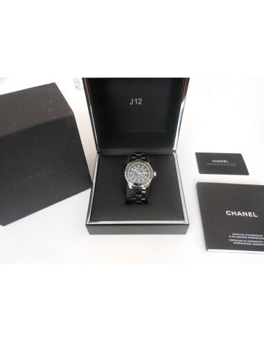 MONTRE CHANEL J12 38mm INDEX DIAMANTS 